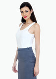 FabAlley Casual Sleeveless Solid Women's Top