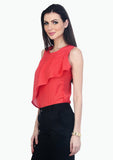 FabAlley Casual Sleeveless Solid Women's Top