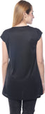 esoft Casual Short Sleeve Solid Women's Top