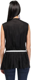 esoft Casual Sleeveless Solid Women's Top
