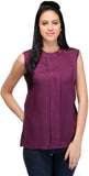 esoft Casual Sleeveless Solid Women's Top