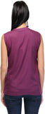 esoft Casual Sleeveless Solid Women's Top