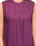 esoft Casual Sleeveless Solid Women's Top