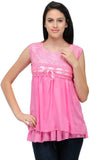 esoft Casual Sleeveless Solid Women's Top