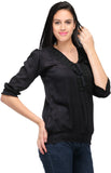 RPB Casual 3/4 Sleeve Solid Girl's Top