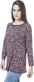 Rute Floral Print Women's Round Neck T-Shirt