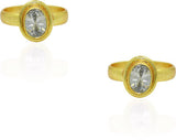 Frabjous German silver Rings For Women Alloy Zircon Toe Ring