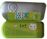 Trendy Toon Cat Art Metal Pencil Box