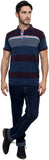 Okane Striped Men's Polo Neck T-Shirt