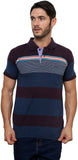 Okane Striped Men's Polo Neck T-Shirt