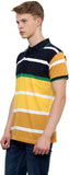 Okane Striped Men's Polo Neck T-Shirt