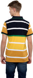 Okane Striped Men's Polo Neck T-Shirt