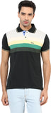 Okane Striped Men's Polo Neck T-Shirt
