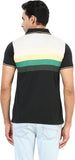 Okane Striped Men's Polo Neck T-Shirt