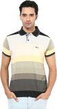 Okane Striped Men's Polo Neck T-Shirt