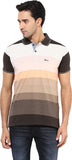Okane Striped Men's Polo Neck T-Shirt