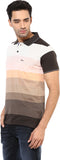 Okane Striped Men's Polo Neck T-Shirt