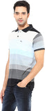 Okane Striped Men's Polo Neck T-Shirt