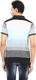 Okane Striped Men's Polo Neck T-Shirt