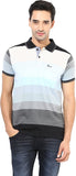 Okane Striped Men's Polo Neck T-Shirt