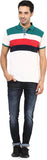 Okane Striped Men's Polo Neck T-Shirt