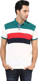 Okane Striped Men's Polo Neck T-Shirt