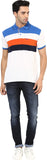 Okane Striped Men's Polo Neck T-Shirt