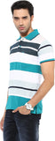Okane Striped Men's Polo Neck T-Shirt