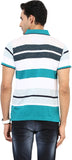 Okane Striped Men's Polo Neck T-Shirt