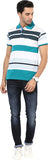 Okane Striped Men's Polo Neck T-Shirt