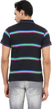 Okane Striped Men's Polo Neck T-Shirt