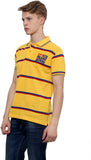 Okane Striped Men's Polo Neck T-Shirt