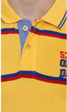 Okane Striped Men's Polo Neck T-Shirt