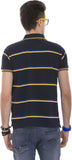 Okane Striped Men's Polo Neck T-Shirt