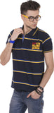 Okane Striped Men's Polo Neck T-Shirt