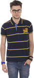 Okane Striped Men's Polo Neck T-Shirt