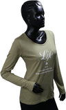 Starsy Printed Women's Round Neck Green T-Shirt