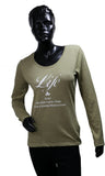 Starsy Printed Women's Round Neck Green T-Shirt