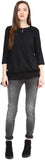 The Vanca Casual 3/4 Sleeve Solid Women's Top