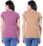 TSG Breeze Printed Women's Round Neck Multicolor T-Shirt