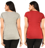 TSG Breeze Printed Women's Round Neck Multicolor T-Shirt