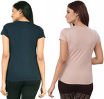 TSG Breeze Printed Women's Round Neck Multicolor T-Shirt
