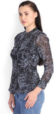 Tokyo Talkies Women's Printed Casual Shirt