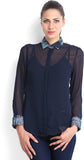 Tokyo Talkies Women's Solid Casual Shirt