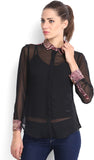 Tokyo Talkies Women's Solid Casual Shirt