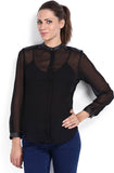 Tokyo Talkies Women's Solid Casual Shirt