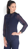 Tokyo Talkies Women's Solid Casual Shirt