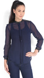 Tokyo Talkies Women's Solid Casual Shirt