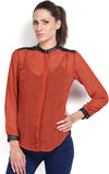 Tokyo Talkies Women's Solid Casual Shirt
