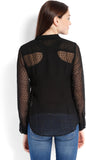 Tokyo Talkies Women's Self Design Casual Shirt